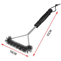 DESEOS Cepillo barbacoa profesional 45cm | Mango ergonómico de polipropileno | Cerdas de acero inox | Perfecto para barbacoas - details 4