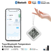 Sensor De Temperatura Y Humedad Bluetooth Con Pantalla LCD Cadena Control Remoto Por Tuya APP Y Voz Google Termómetro Higrómetro - details 0