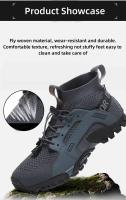 Zapatos De Senderismo Para Hombre Ligeros Resistentes Al Deslizamiento Botas De Tobillo Transpirables Para Exteriores Trekking Camino - details 4