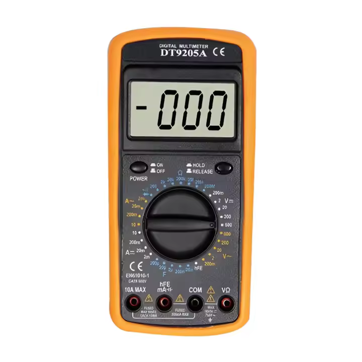 Silver Electronics Multímetro Digital DT9205A 600vac/dc 10aac/dc Resistencia Capacímetro Continuidad - 1