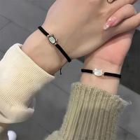 Pulsera De Gato Negro Y Blanco Ajustable Para Mujer Con Encanto De Luna Natural Y Obsidiana Diseño Sencillo Hecho a Mano Pulsera Lindo Gato Para Niñas - details 4
