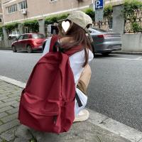 Mochila Versátil De Nylon Gran Capacidad Negro Gris Rojo Blanco Impermeable Lavable Para Estudiantes Computadora Unisex - details 4