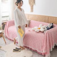 Manta De Algodón Nórdica De Color Sólido Para Todas Las Estaciones Toalla De Pelusa De Viento Simple Cojín Para Almuerzo Estilo Clásico Rectangular Para Adultos - details 3