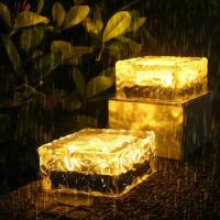 Lámparas LED Para Jardín Impermeables 4 Unidades Luz Solar Para Camino De Piedra Y Piso De Vidrio Iluminación De Escenario Festivo - details 3