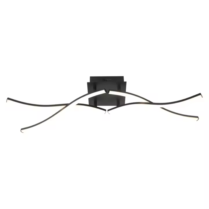 Lámpara De Techo LED Moderna Rotatable Y Tricolor Para Decoración De Hogar Luz Dimmable Para Sala De Estar Y Dormitorio - 1