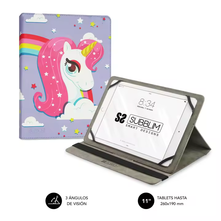 Funda tablet universal TRENDY CASE UNICORN 9.6″-11″ - 1