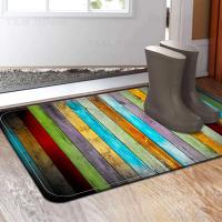 VIKAMA Alfombra De Cristal Pile Vintage Europeo Para Dormitorio Entrada Baño Antideslizante Lavable Resistente Al Polvo Y Suciedad Alfombrilla De Poliéster 100% Para Adultos - details 4