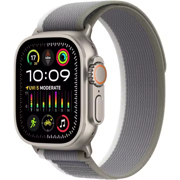 Apple Watch Ultra 2 GPS Celular 49 mm Ca Titanio/Loop Track Verde/Gris S/M - 1