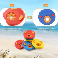 Manguitos de Natación para niños, 6PCS Manguitos Bebe ,Manguitos Dolphin,Hechos de Espuma, Pool Discos Flotantes - details 2