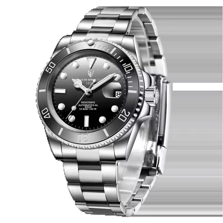 Reloj Métrico De Lujo LIGE Para Hombres Acero Inoxidable Impermeable Con Tourbillon Reloj Automático Militar De Moda Resistente Al Choque - 1