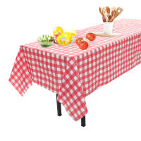 Mantel Desechable a Cuadros Rojo Y Negro Para Bodas Cumpleaños Y Fiestas Interior Y Exterior Picnic Resistente Al Agua De Plástico - details 6