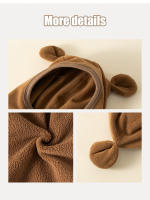 Set De Gorro Y Bufanda Para Bebé Invierno Poliéster Y Algodón Protección De Orejas Lindo Gorro De Protección Para Niños Y Niñas - details 7