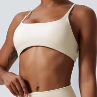 Sudadera Deportiva Para Mujer De Terciopelo Suave Alta Elasticidad Y Secado Rápido Cross Back Yoga Running Fitness Workout - details 22