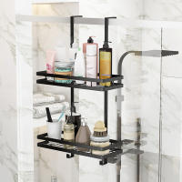 Caddy De Ducha De Acero Inoxidable Organizador De Baño Estante De Almacenamiento Para Shampoo Soporte De Repisa Colgante Sin Clavos Para El Baño - details 2