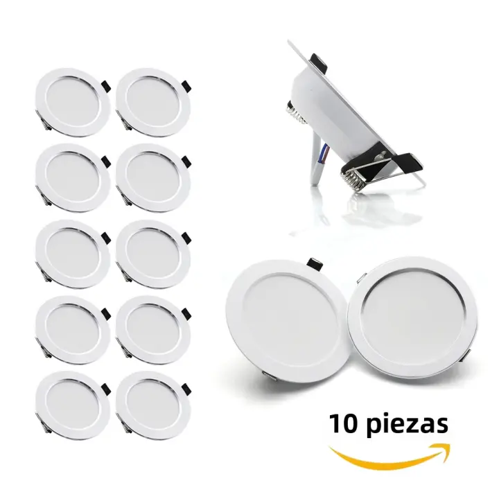 10Pcs/Lot Lámpara De Pared LED Redonda 220V Para Decoración De Hogar Sala De Estar Dormitorio Luz De Pared Recargada LED Spot - 1