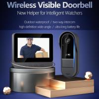 Intercomunicador de timbre inalámbrico con cámara Timbre exterior Impermeable 1080P HD WiFi PIR Detección de movimiento Visión nocturna Audio bidireccional IP65 - details 0