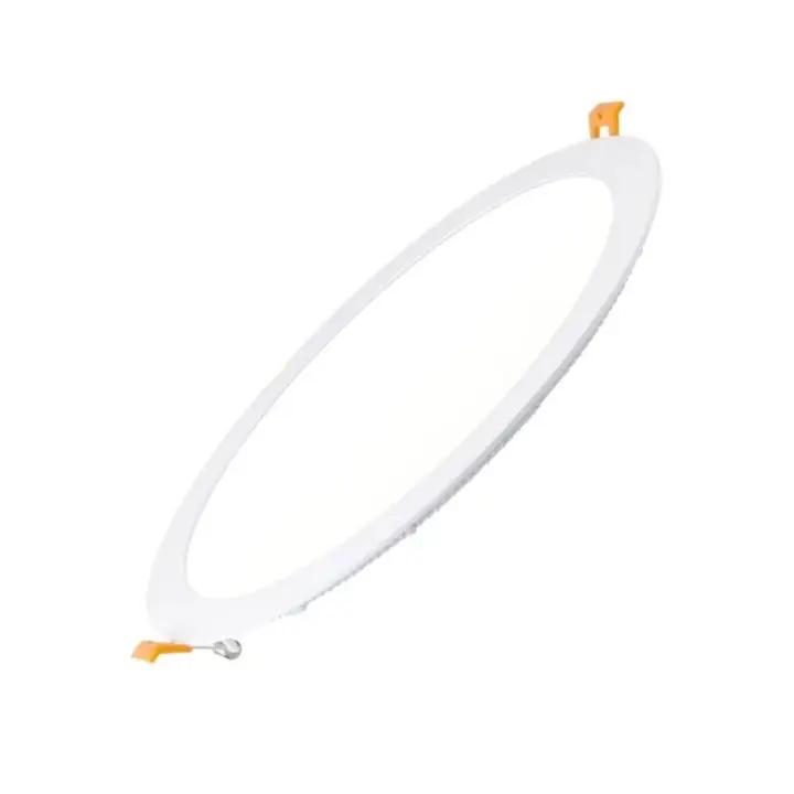 FACTORLED DOWNLIGHT LED EMPOTRABLE REDONDO 30W OSRAM, PLACA CIRCULAR SLIM, PANEL EXTRAPLANO TECHO MARCO BLANCO, GRAN LUMINOSIDAD, LUZ BLANCA 3000K-4000K-5700K - 1