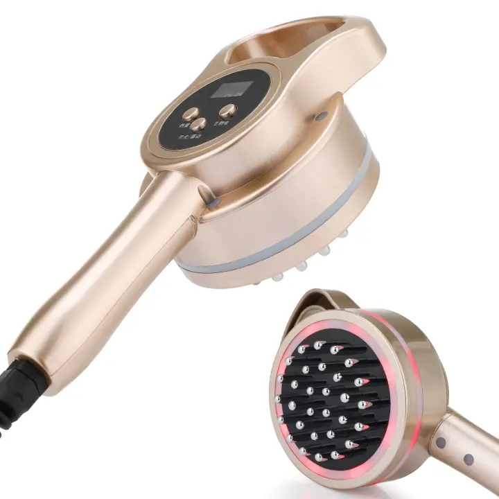 Cepillo de masaje de meridianos eléctrico, adelgazante corporal, quemador de grasa, drenaje linfático, moldeador de Guasha, anticelulitis, calentamiento de microcorriente - 1