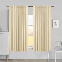 Cortinas Negras Para Sala De Estar Funcionales Y Termoaisentes Listas Para Colocar Diseño Sólido Aislantes De Luz Para Dormitorio - details 17