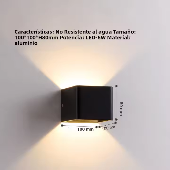 Lámpara De Pared Moderna TRAZOS IP65 Impermeable Para Exterior Y Dormitorio Iluminación Circular Y Cuadrada Decorativa Con Luz LED Para Jardín Porche Cocina Comedor Estudio Baño - 1