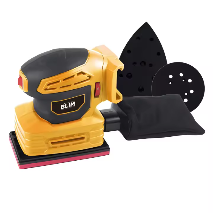 Multilijadora Blim 3 Placas Batería 20V 2Ah - Redonda, Triangular y Rectangular - Velocidad 7000-13000rpm - Depósito Polvo - Luz LED - 1