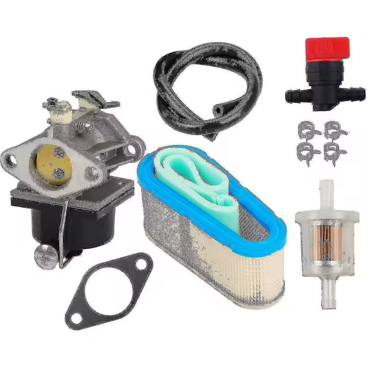 Carburetor Kit with Air Filter, Shut-off Valve, and Fuel Filter - Tecumseh OHV125, OHV130, OHV135 - 1