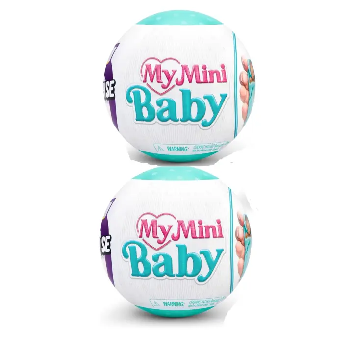 Pack 2 Capsules - ZURU 5 Surprise My Mini Baby Series 1 - Cápsula Misteriosa Coleccionable, Juguete para Niñas, Bebé en Miniatura Realista, Juego y Accesorios - 1