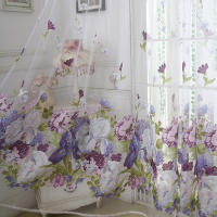 Cortinas De Flor Putrefacta Paéonia Para Ventanas Alta Sombreadura Decoración De Habitaciones Dormitorios Salones Malla 100% Poliéster - details 2