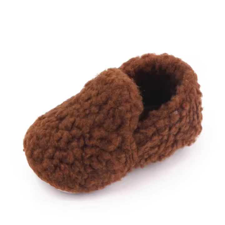 Zapatos De Invierno Para Bebés Antideslizantes Suaves De Algodón Cubiertos Para Otoño Y Invierno Talla 11CM/12CM/13CM Colores Rosado/Gris/Marrón/Cafe/Oscuro - 1