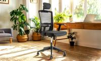 AREBOS Silla de oficina ergonómica silla escritorio con reposacabezas ajustable - details 28