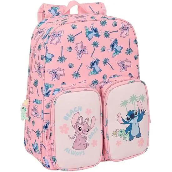 Mochila Infantil Bolsillos Adapt.Carro Stitch Beach 26X11X34Cm - 1