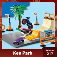 Juego De Bloques De Construcción Serie Ciudad Escena De Patrón De Calle Con Parque De Skate Assembly Regalo Para Niños - details 2