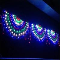 Luces De Hiedra LED Peacock Para Festivales 3.2x0.6M 420 LEDs Red Malla Exterior Decoración De Navidad Y Boda Lámpara De Guirnalda - details 0