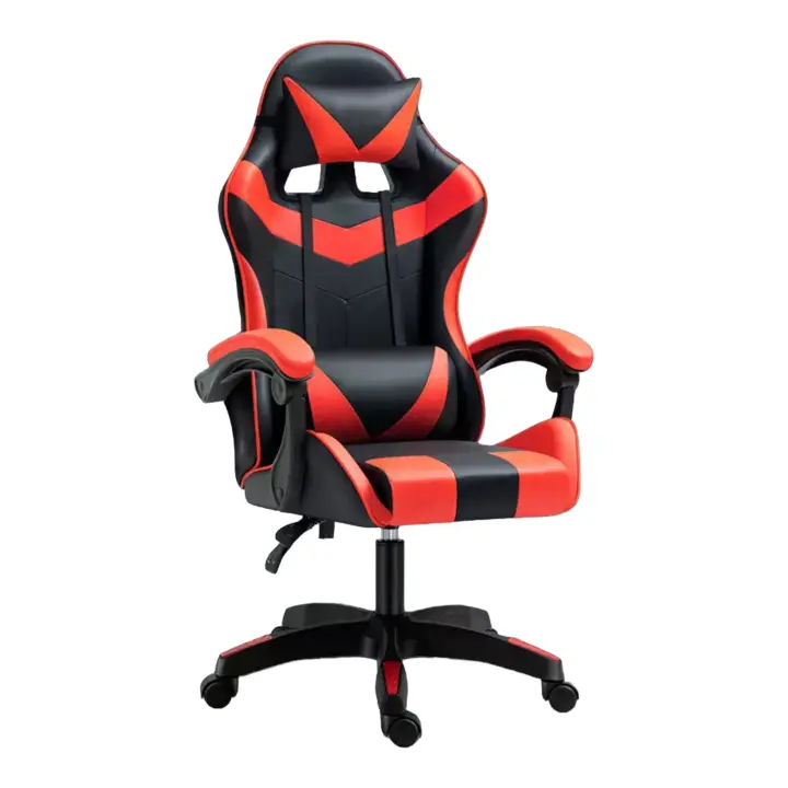 Silla Gaming para Escritorio, Oficina y Juegos Online Giratoria. Silla Cómoda de Altura Ajustable para Gaming ergonómica, de piel sintética.Silla racing de gaming videojuegos y de oficina. Es ergonómica y con diseño moderno (S001 7499 8499 Flash D7) - 1