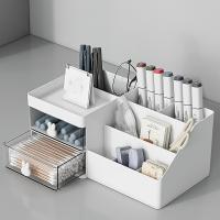 Caja De Mostrador Para Maquillaje Unisex Adulto Con 2 Cajones Gran Capacidad Montaje De Tensión Terminado En Plástico - details 6