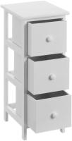 G Cajonera Blanca de Madera de Paulonia con 3 Cajones de 25x25x60 cm/30x24x60cm/28x37x57cm/25x25x51cm - Versátil y Práctica - details 2