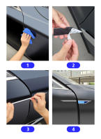 2pcs Adhesivos De Puertas Lateral Para Coche Accesorios Interiores Para Kia Seltos Decoración De Panel Del Lado Material De Aleación De Metal - details 10