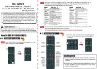 Control Remoto Universal RCG008 Para LG Sony Samsung Panasonic Toshiba Philips Con Luz Reemplazo Compatible Con TV - details 0