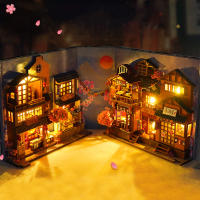 Kit De Puzzle 3D De Madera Librería DIY Estante De Libros Miniatura Casa De Muñecas Modelo De Construcción Para Decoración Del Hogar - details 0