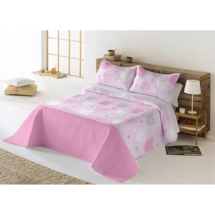 Colcha de Entretiempo Marca Miracle Home Modelo Ositos Cama 090 - 1