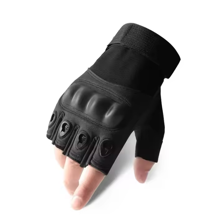 1Par De Guantes Tácticos Para Hombres Sin Dedos Ideal Para Deportes Al Aire Libre Tiro Caza Airsoft Y Ciclismo - 1