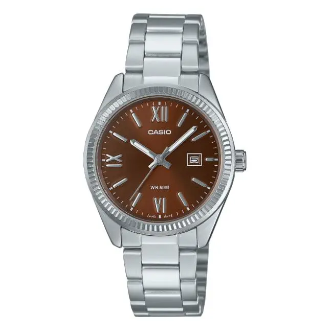 ​reloj mujer analógico clásico Casio LTP-1302DD-5A 32 × 21 × 7.4 mm correa de acero - 1