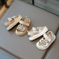 Sandalias Para Niños Y Niñas Verano Nueva Color Caqui Dibujos Animados Niños Bebé Zapatos Suaves Antideslizantes Tallas Reales - details 1