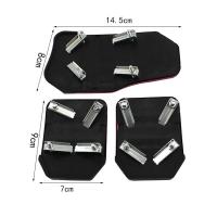 Nuevo Kit De 3 Piezas De Cubiertas Para Pedales De Transmisión Manual Universal No Eslipantes De Aluminio Accesorios De Coche Pedali Rojo/Azul/Cobre - details 4