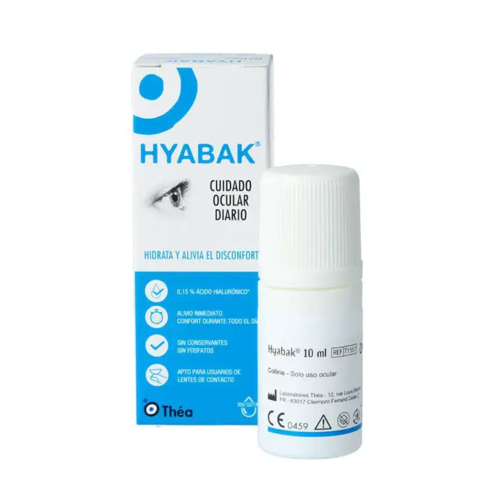 Gotas para los Ojos Thea Hyabak Colirio 10 Ml con Protección UVB - 1