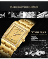 Reloj De Moda Para Mujer WWOOR Con Diamantes Marca Top Lujo Cuadrado Reloj De Pulsera Simple Para Mujer Vestido Pequeño Relogio Feminino - details 3