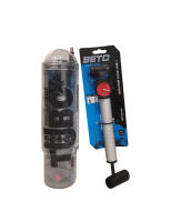 TuboX4 Crystal + Bomba de aire con manómetro 27cm  TuboPlus - Presurizador de Pelotas de Tenis y Padel - details 1