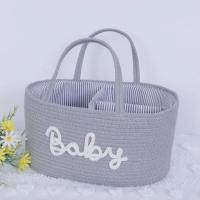 Bolsa De Pañales Multifuncional Para Viajes Portátil Para Mamá Cesta De Almacenamiento De Pañales De Algodón Con Cordón Estilo Unisex - details 3