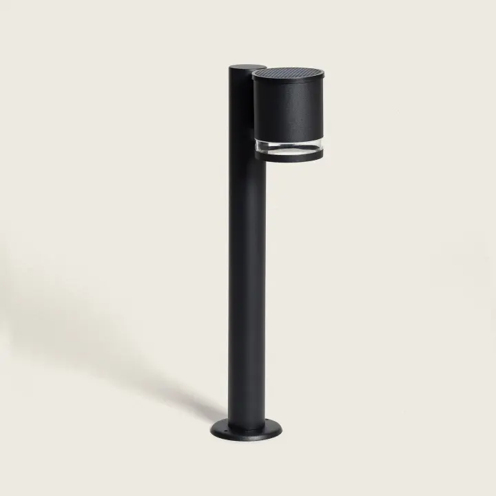 Ledkia Baliza de Pie Exterior Solar LED 50cm Aluminio Draco Negro - 1