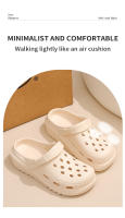 Sandalias Para Mujer Con Suela Gruesa Y Perforadas Aumento De Altura Zapatillas De Playa Caminadoras Transpirables Para Verano - details 1